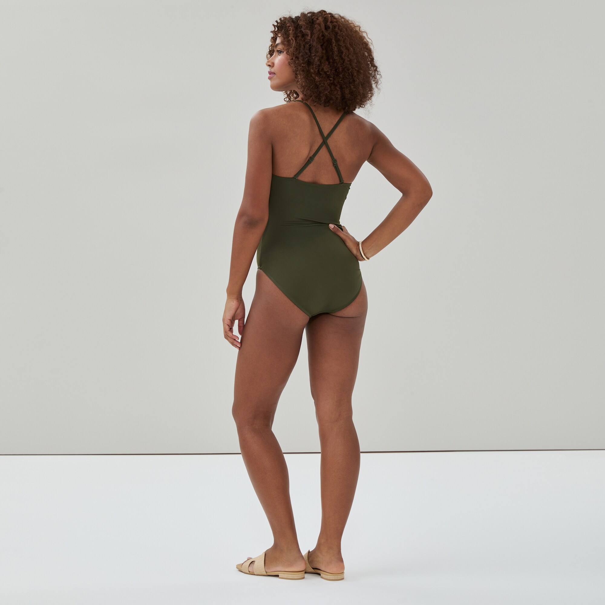 Maillot de bain à dos croisé