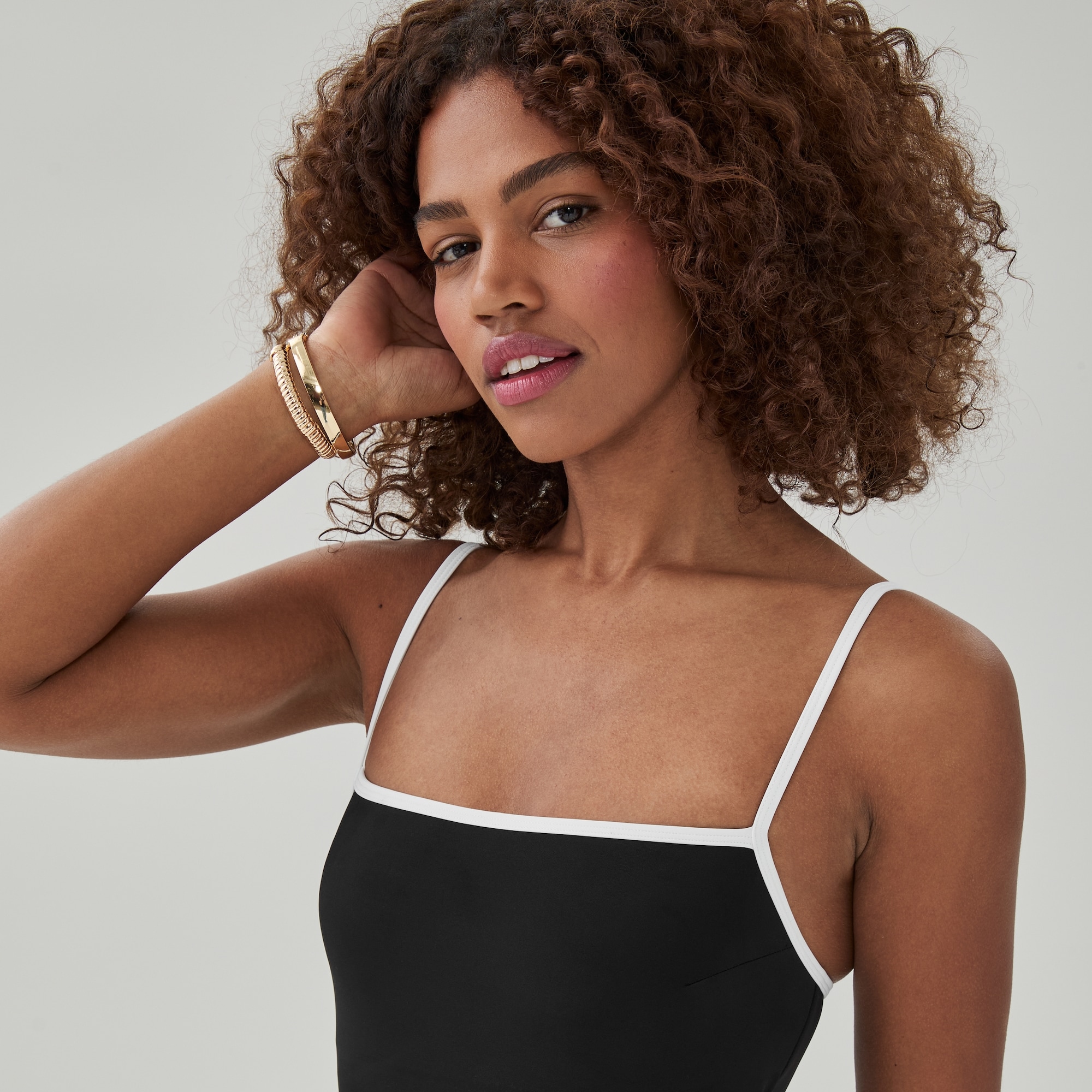 Maillot de bain à encolure carrée
