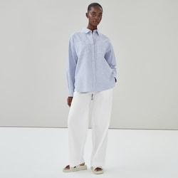 Joe Fresh Chemise ample rayée en lin et coton 1 ea, 39,00 $/1ch