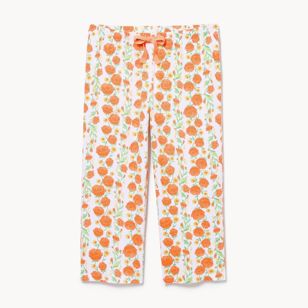 Print Cotton Sleep Pant - Light Orange