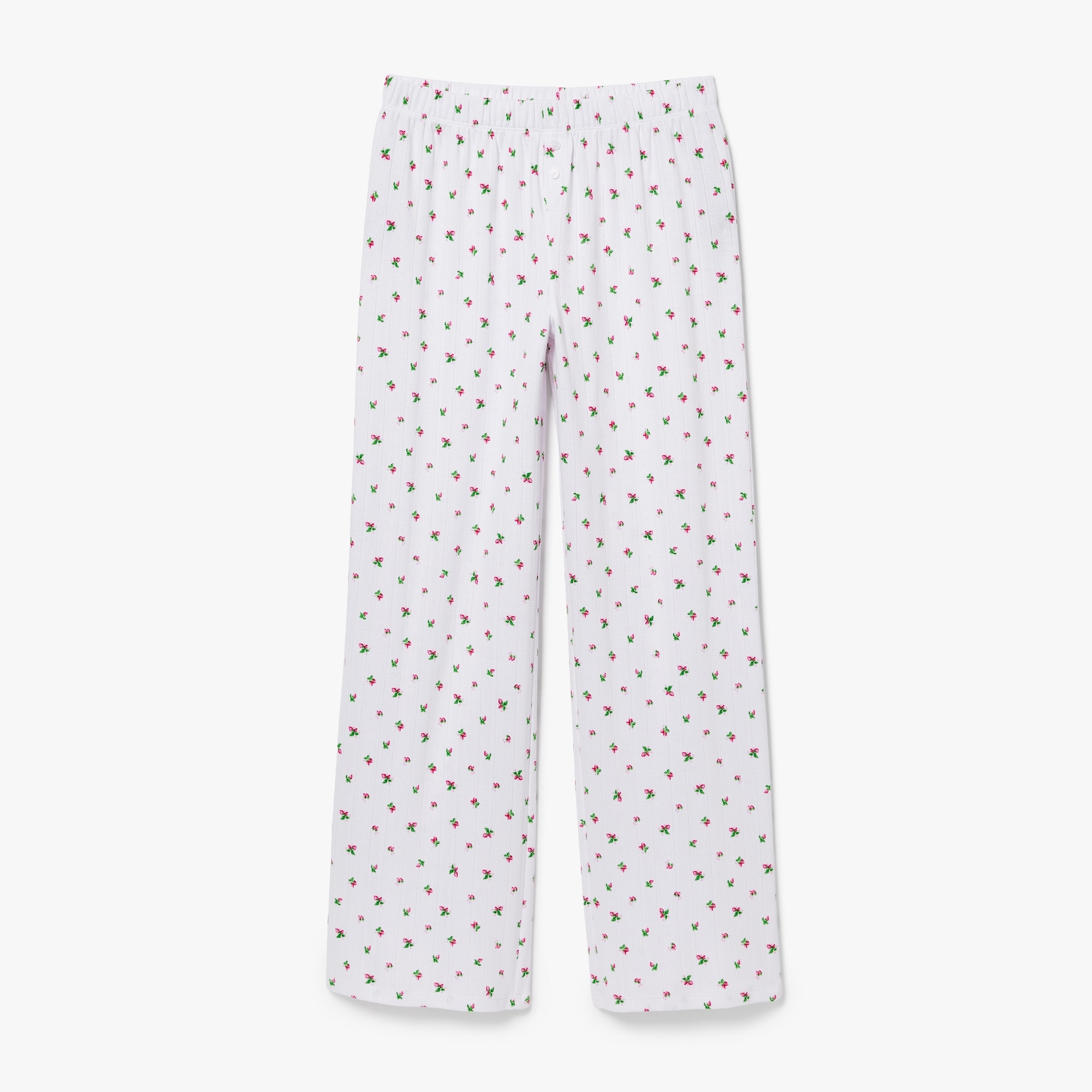 Pantalon de nuit imprimé en pointelle