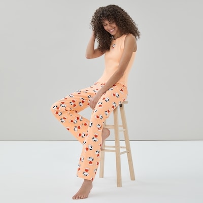 Peanuts Printed Sleep Pant - Light Sand