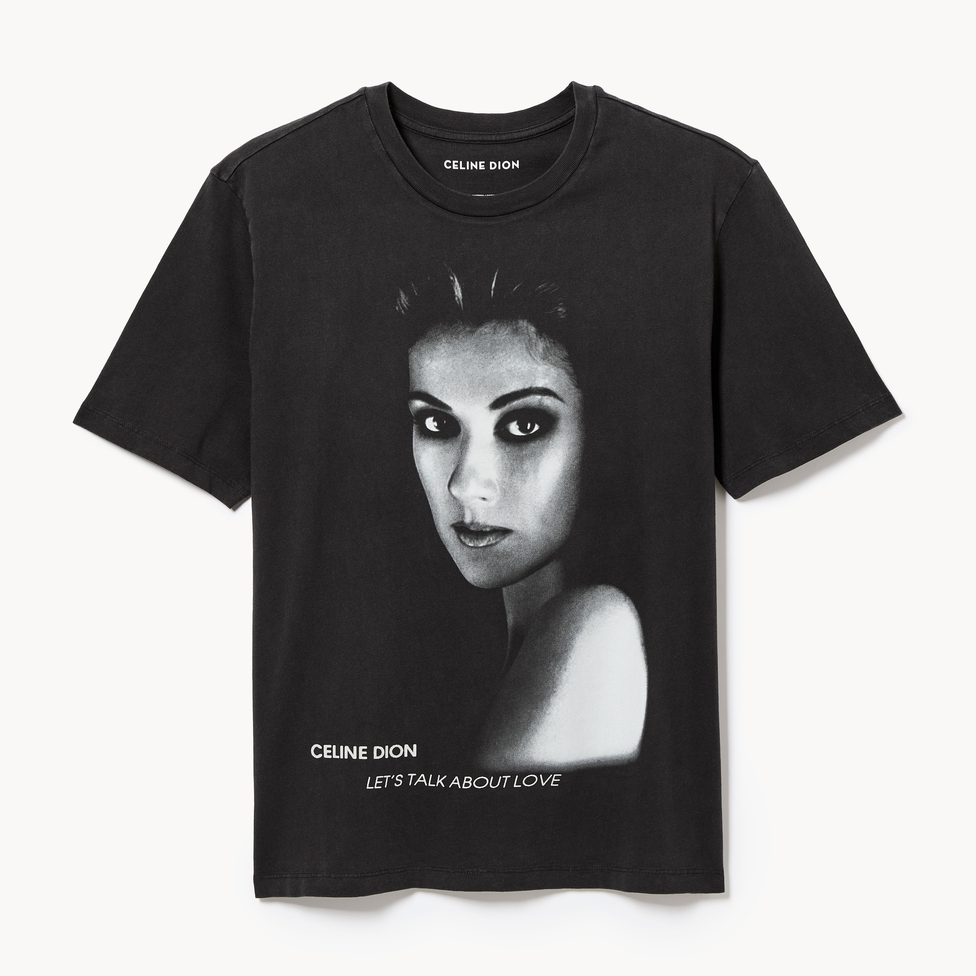Relaxed Celine Dion Graphic T-Shirt in Black from Joe Fresh