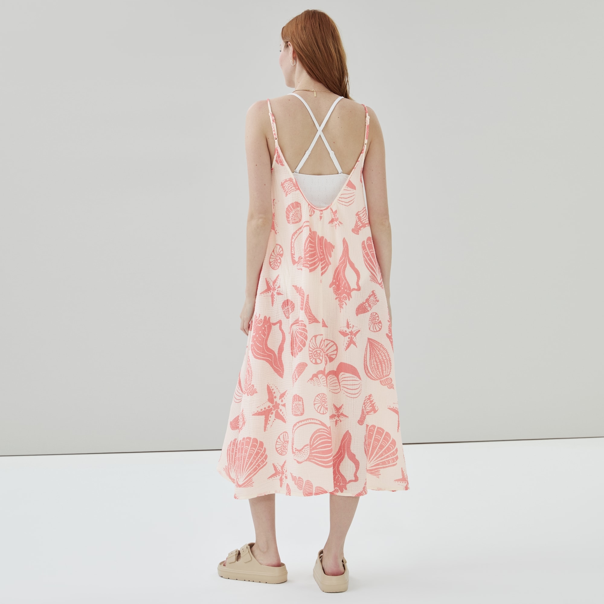 Crinkle Gauze Maxi Dress