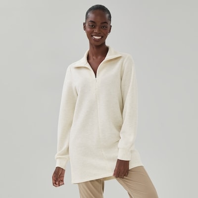 Active Quarter-Zip Pullover - Oat Mix