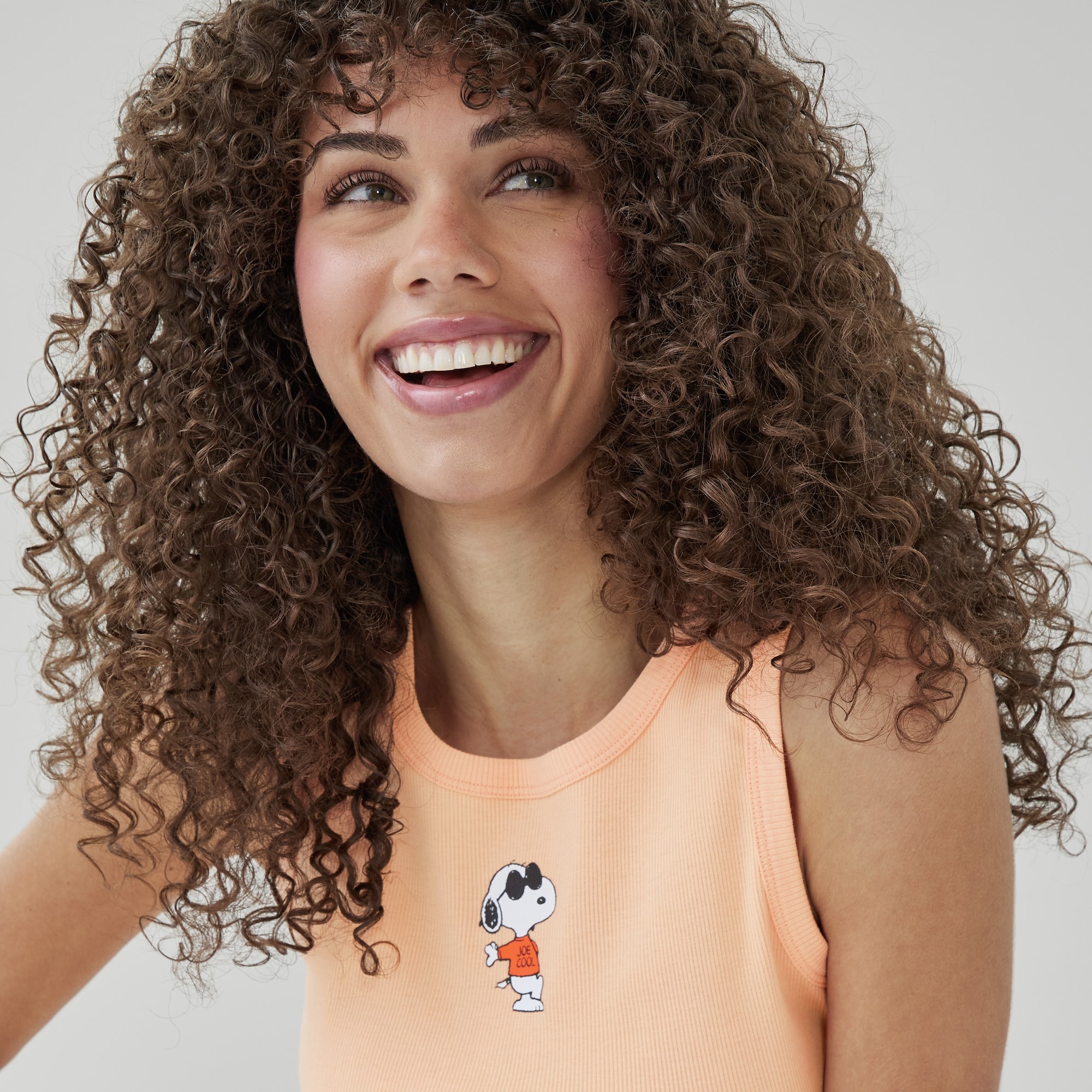 Peanuts Embroidered Sleep Tank Top