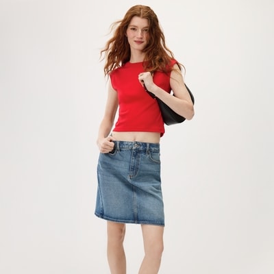 Cap Sleeve T-Shirt - Red