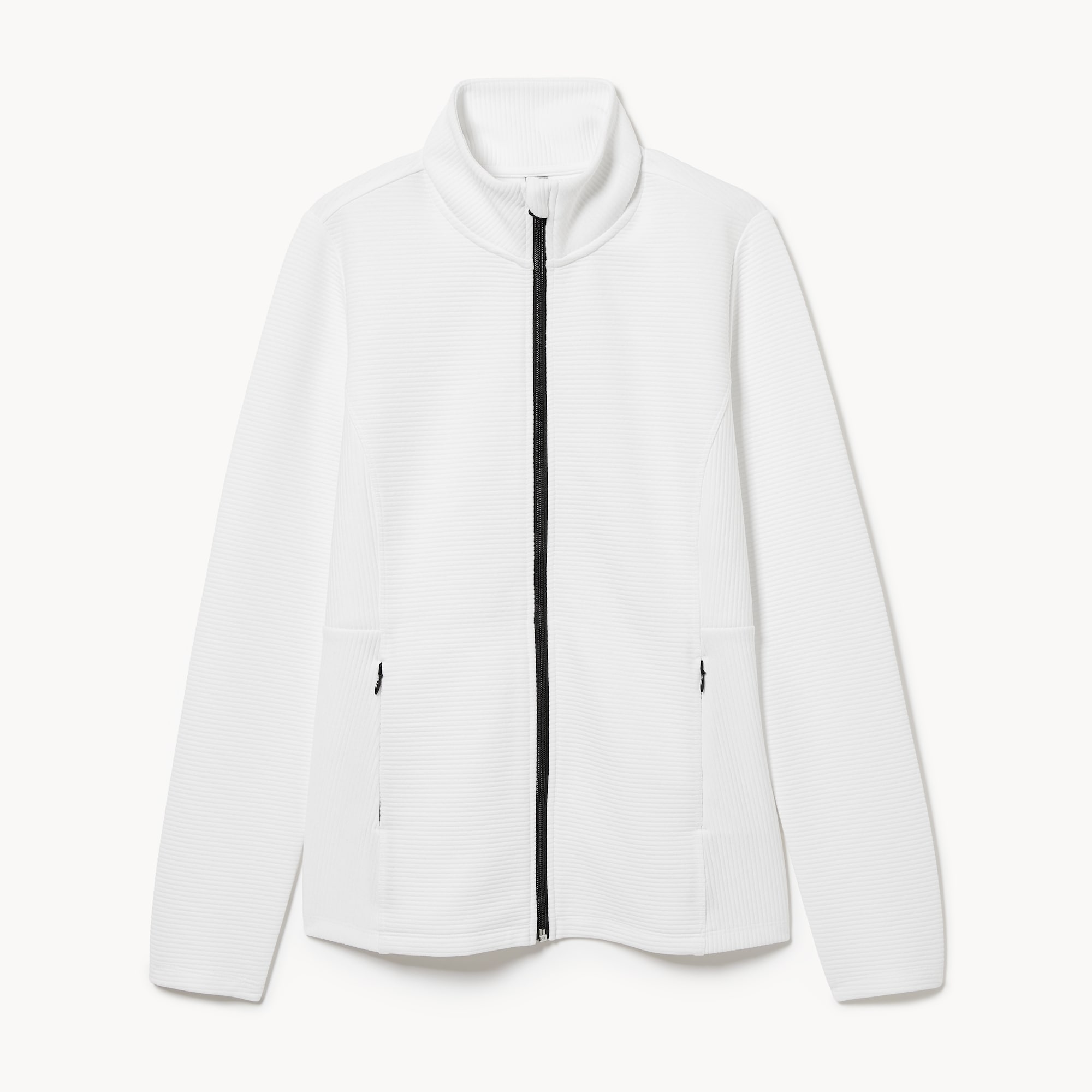 Women+ Active Zip-Up Jacket in White from Joe Fresh