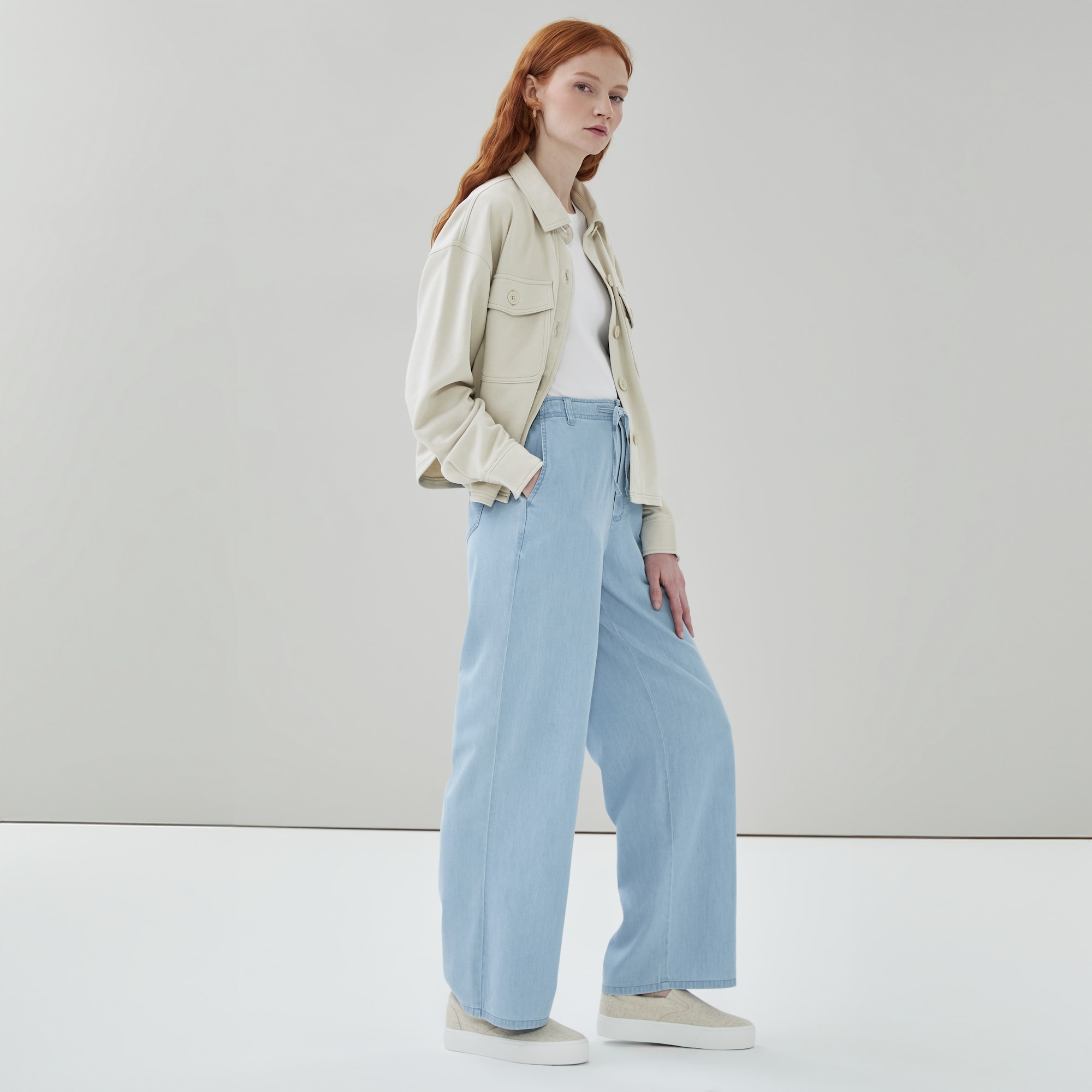 Light Wash Pull-On Pant in Light Wash from Joe Fresh