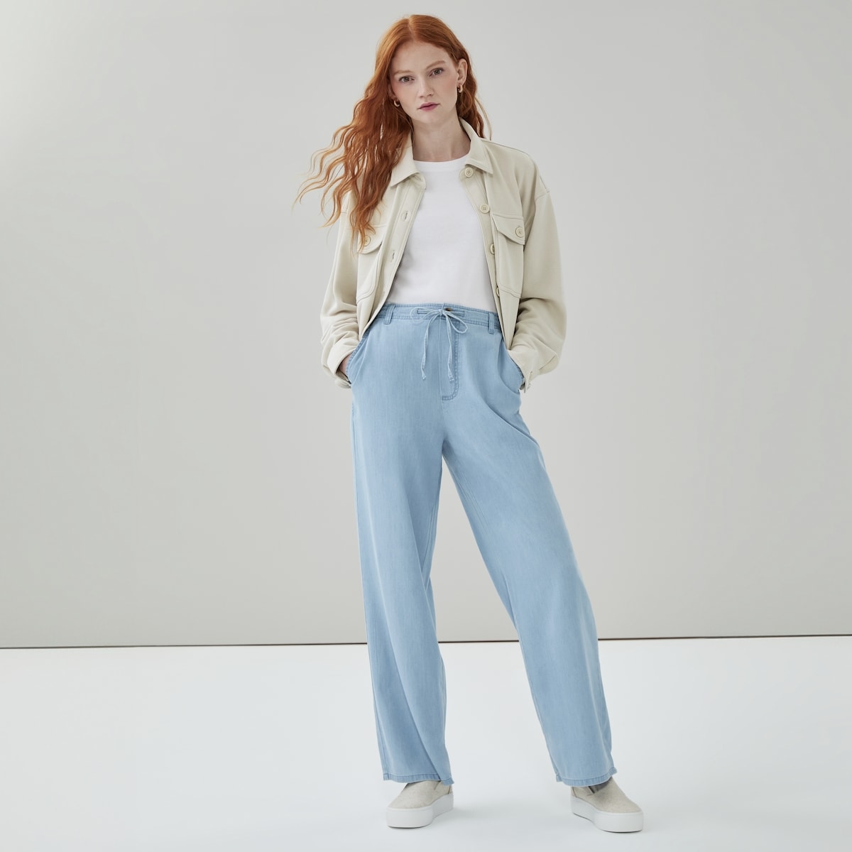 Light Wash Pull-On Pant - Light Wash