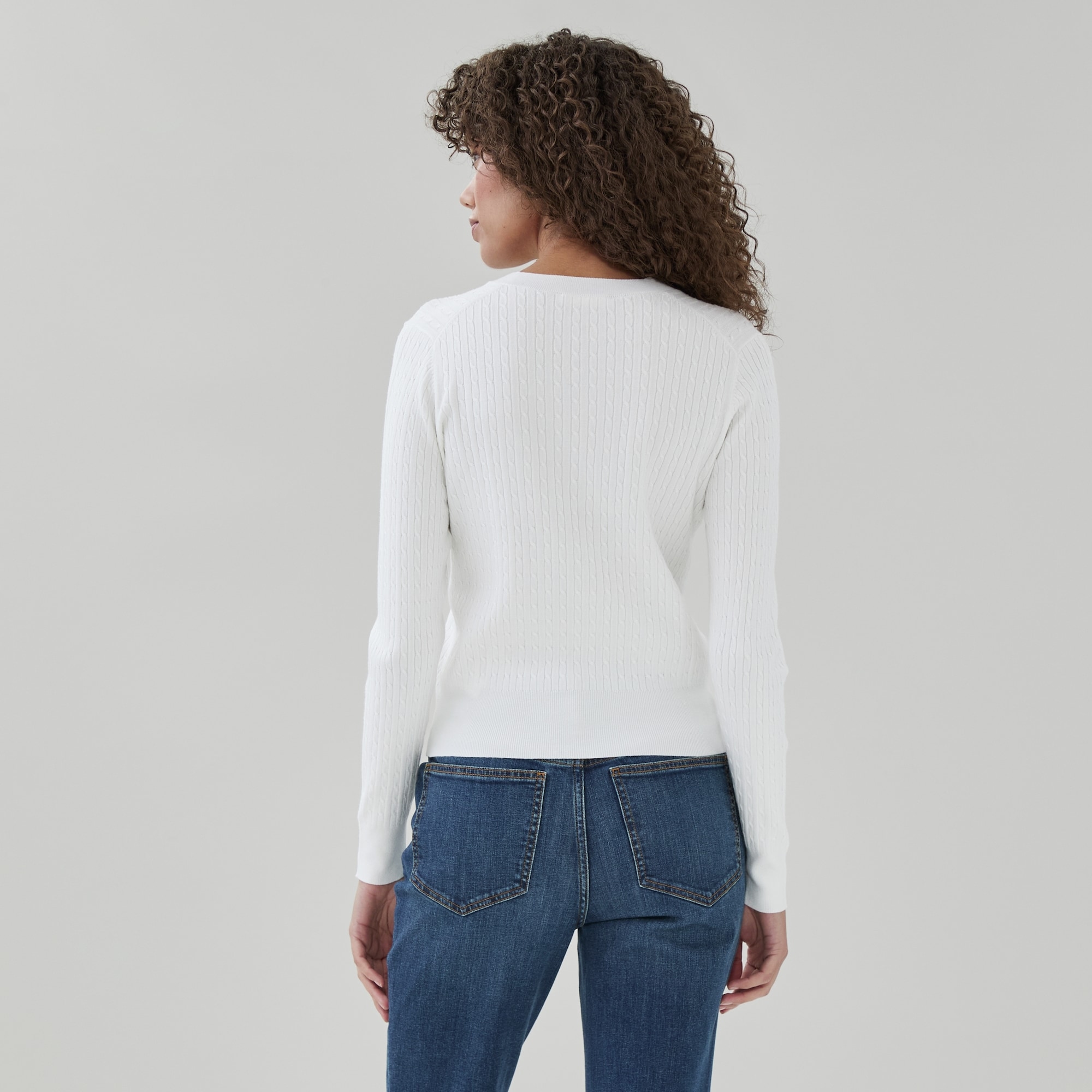 Cardigan à mailles torsadées