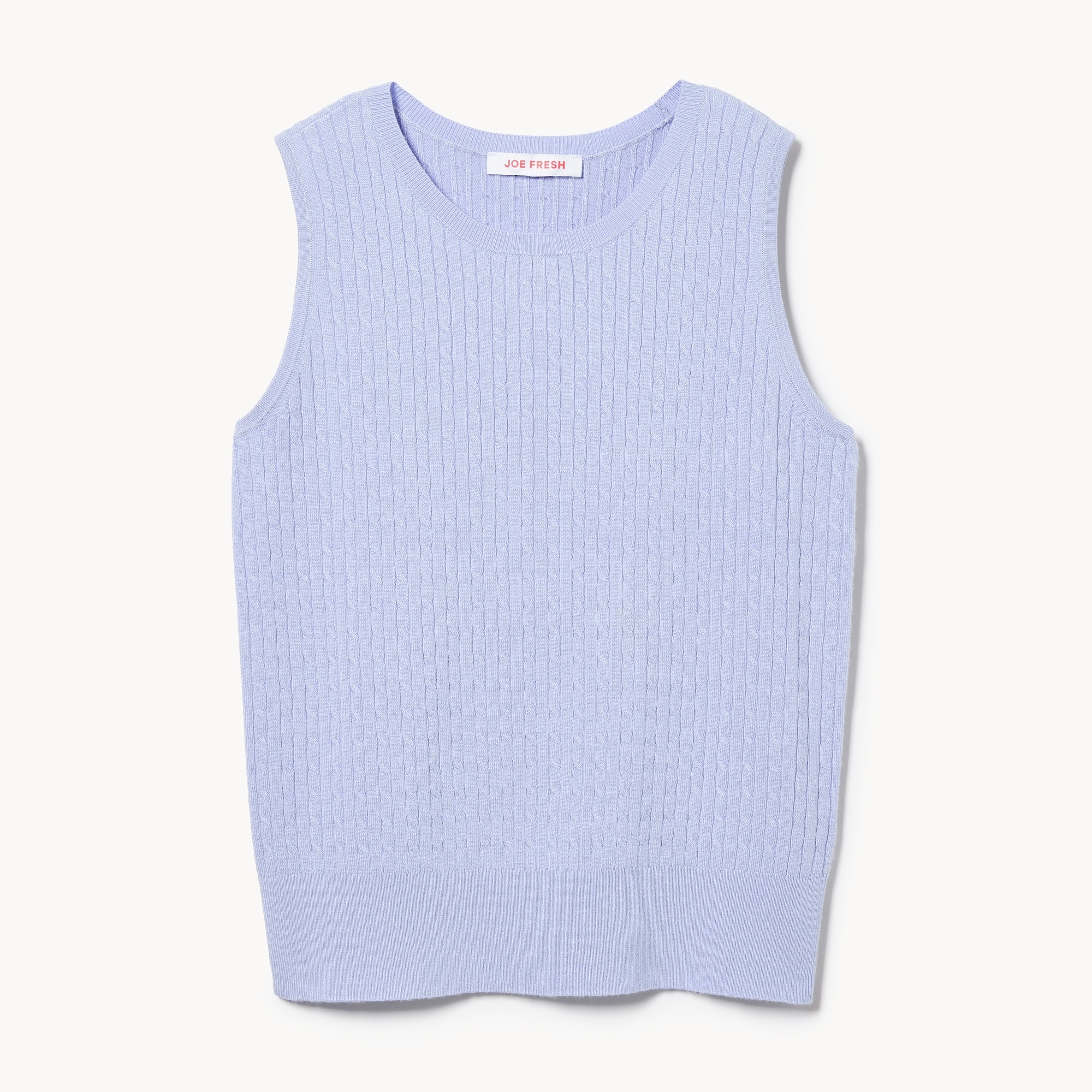 Cable Knit Tank in Lavender from Joe Fresh