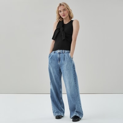 Cable Knit Tank - JF Black