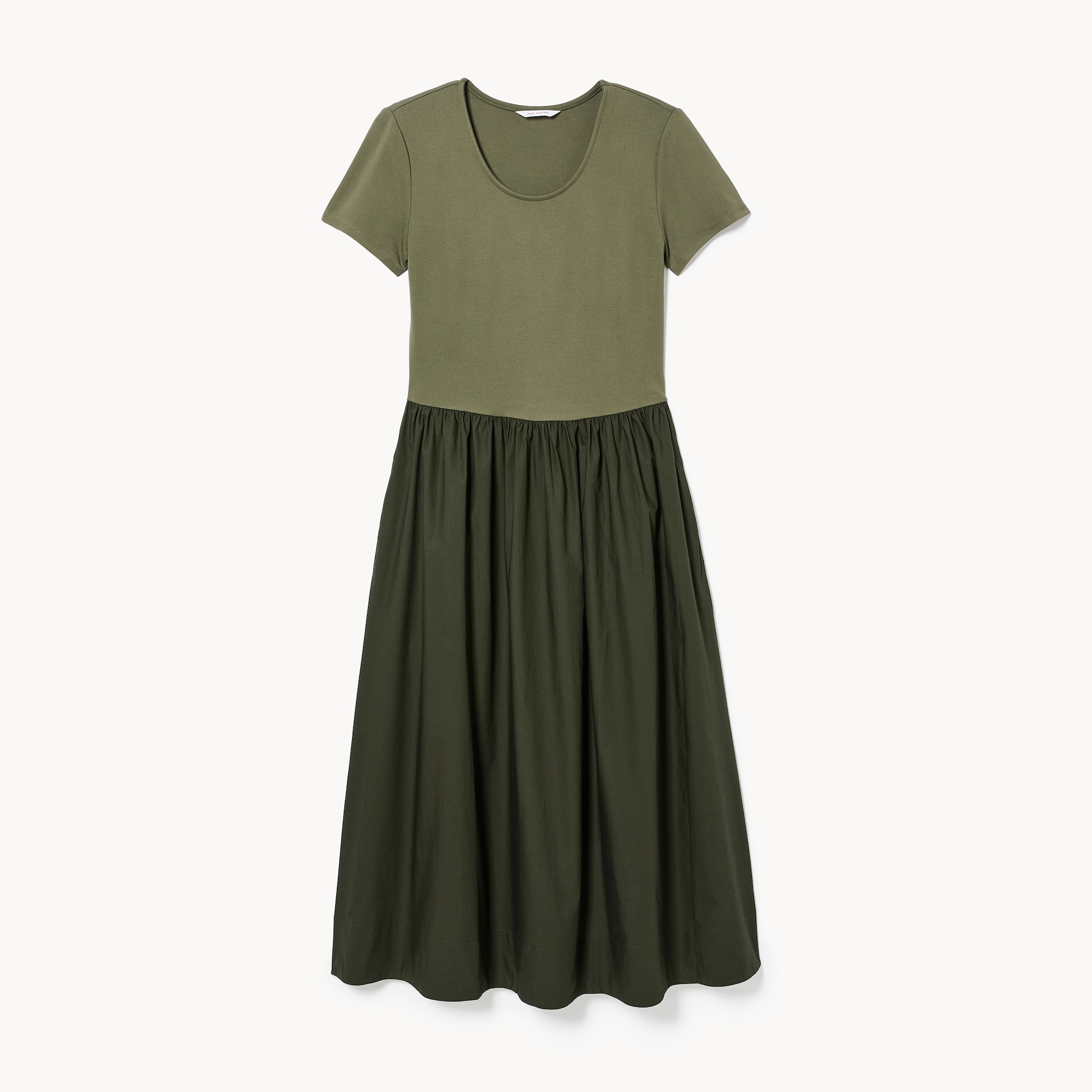 Flared Midi Dress in Dark Khaki Brown from Joe Fresh Flared Midi Dress in Dark Khaki Brown from Joe Fresh