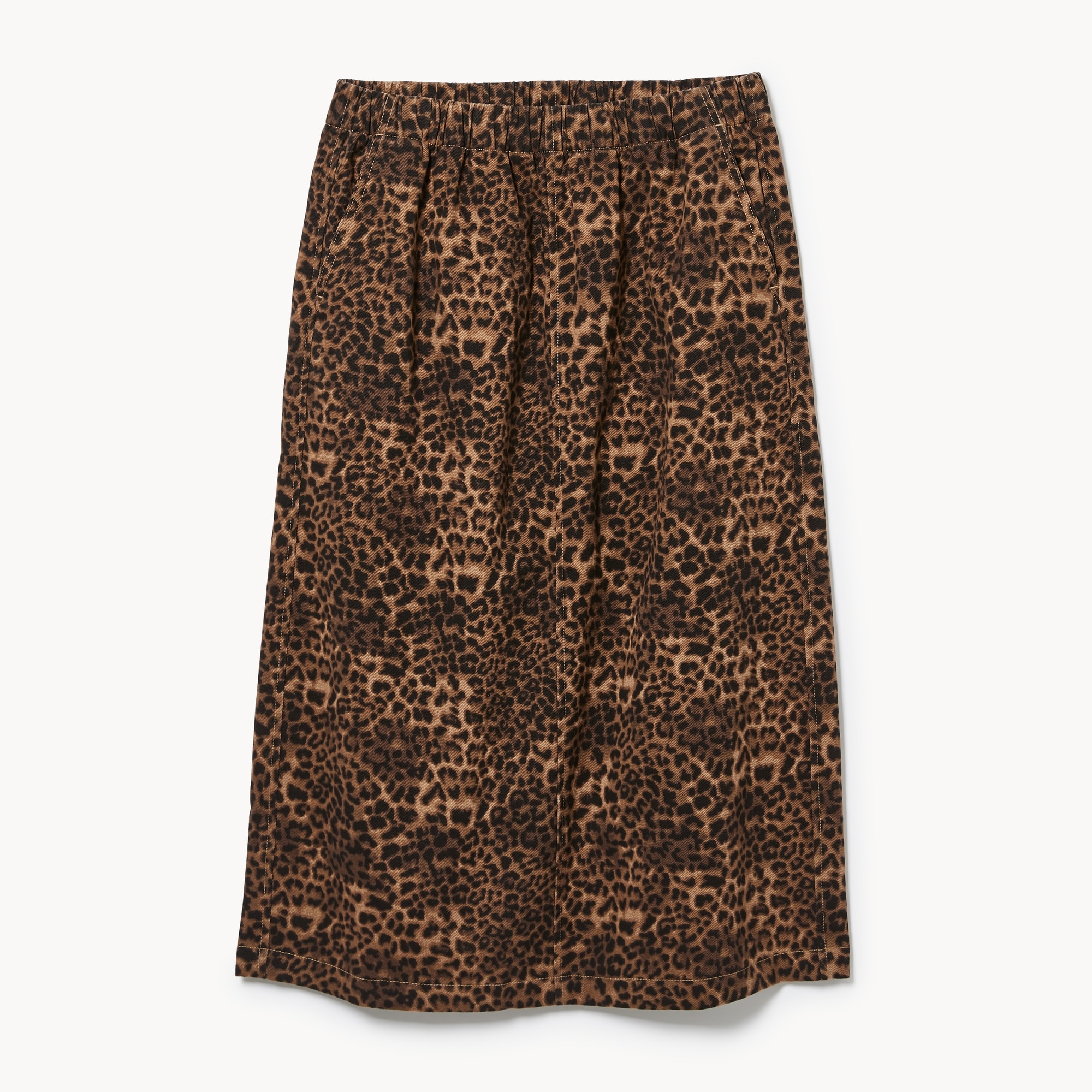 Printed Midi Skirt in Brown from Joe Fresh