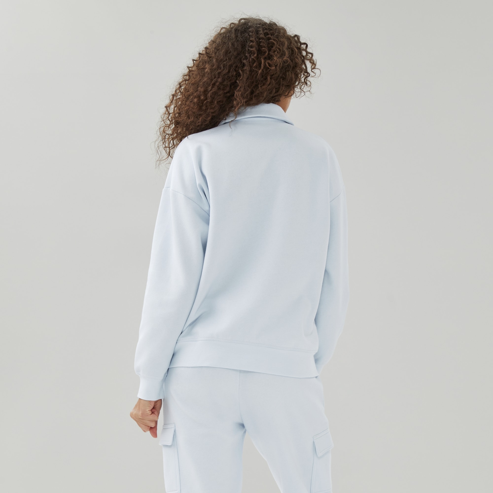 Fleece Polo Sweatshirt