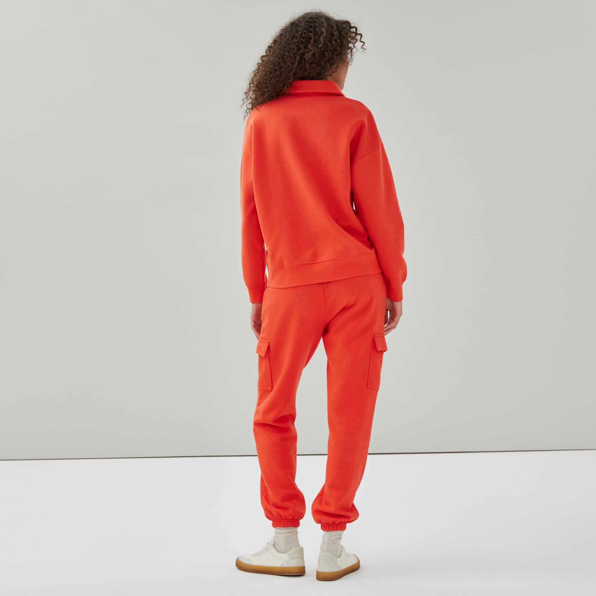 Fleece Polo Sweatshirt