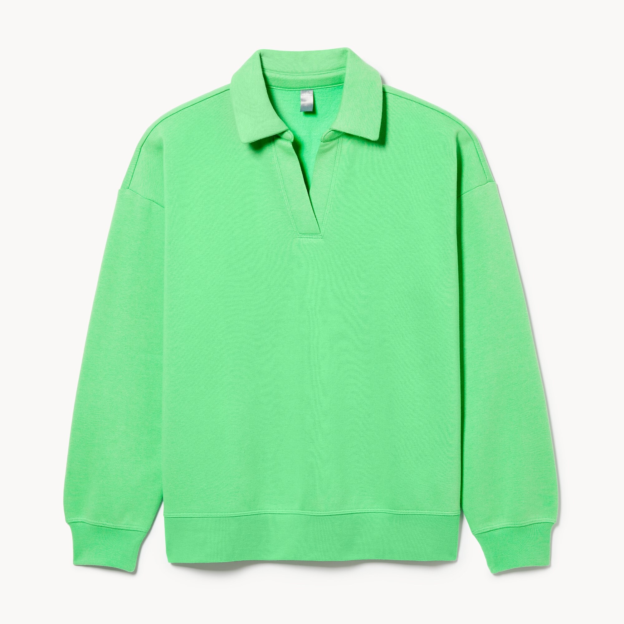 Fleece Polo Sweatshirt