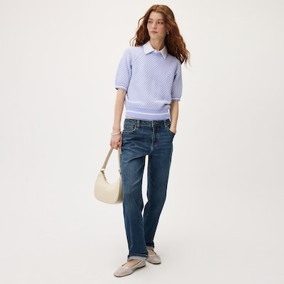 Puff Sleeve Raglan Sweater - Lavender