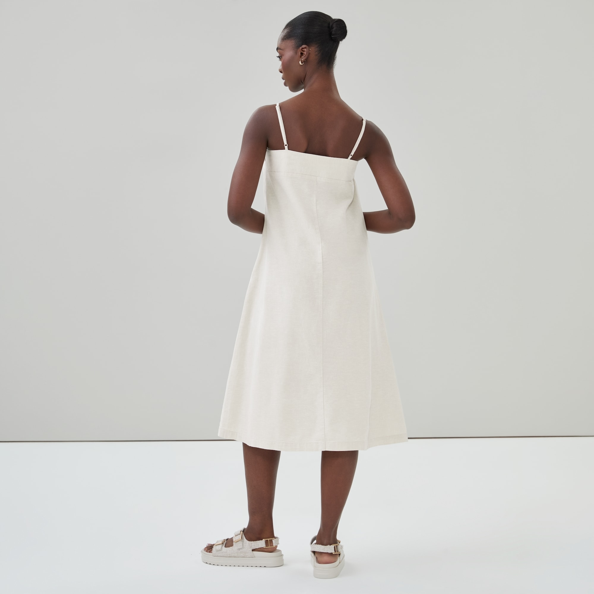 womens mini linen dress Patty Halter Linen Mini Dress – Chic Summer Style – Blue Gardenia Boutique