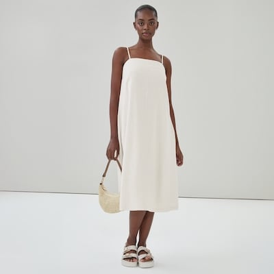 Linen Blend Cami Dress - Linen