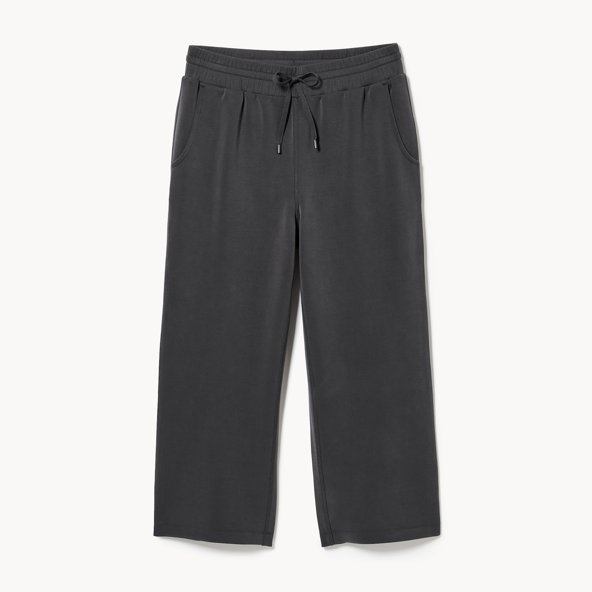 Women+ Active Sandwash Cropped Pant in Dark Grey from Joe Fresh