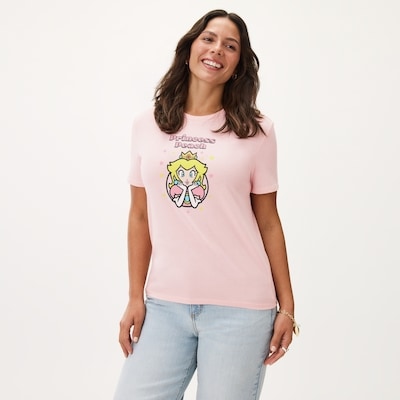 Nintendo Princess Peach T-Shirt - Light Pink