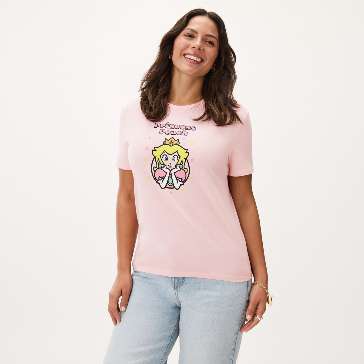 Nintendo Princess Peach T-Shirt - Light Pink