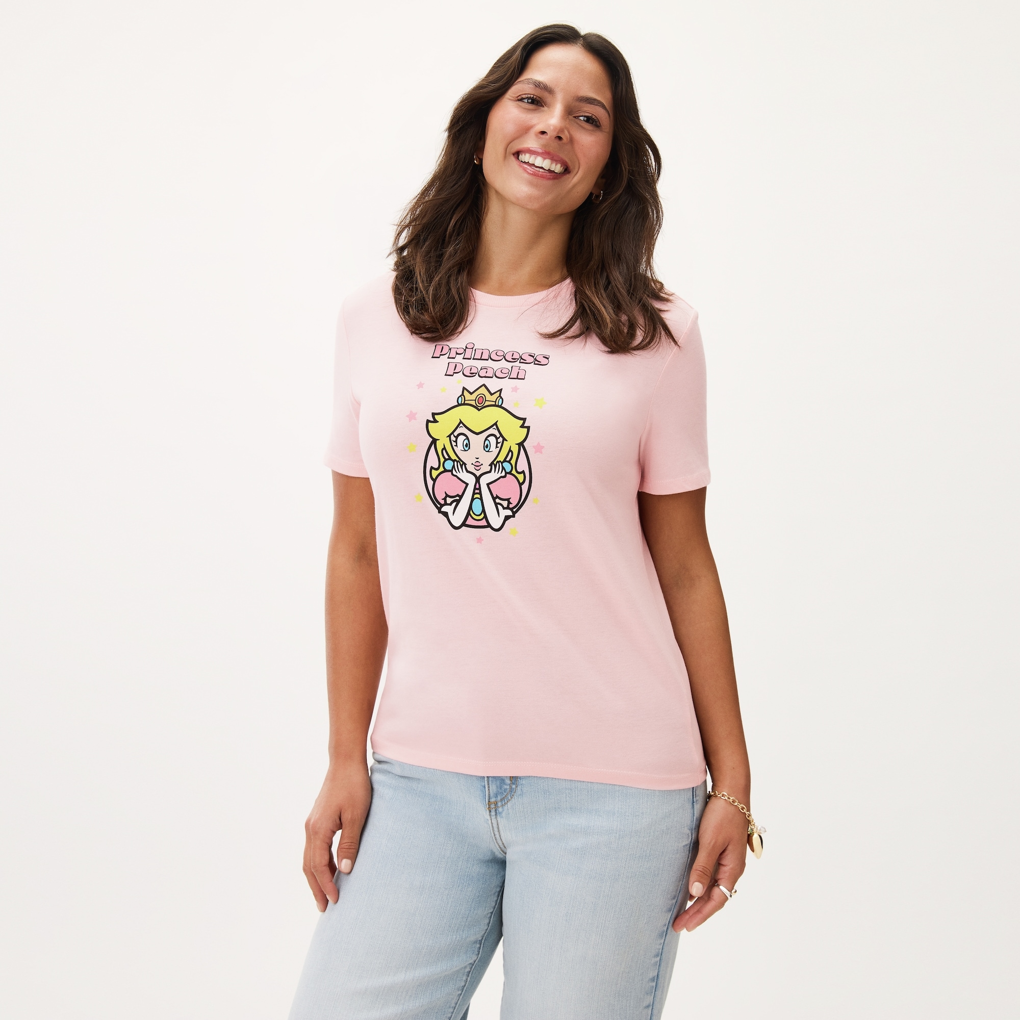 Nintendo Princess Peach T-Shirt in Light Pink from Joe Fresh