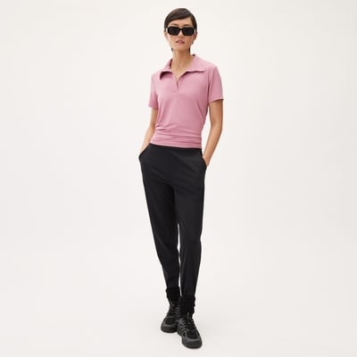 T-shirt polo sport - Rose Foncé