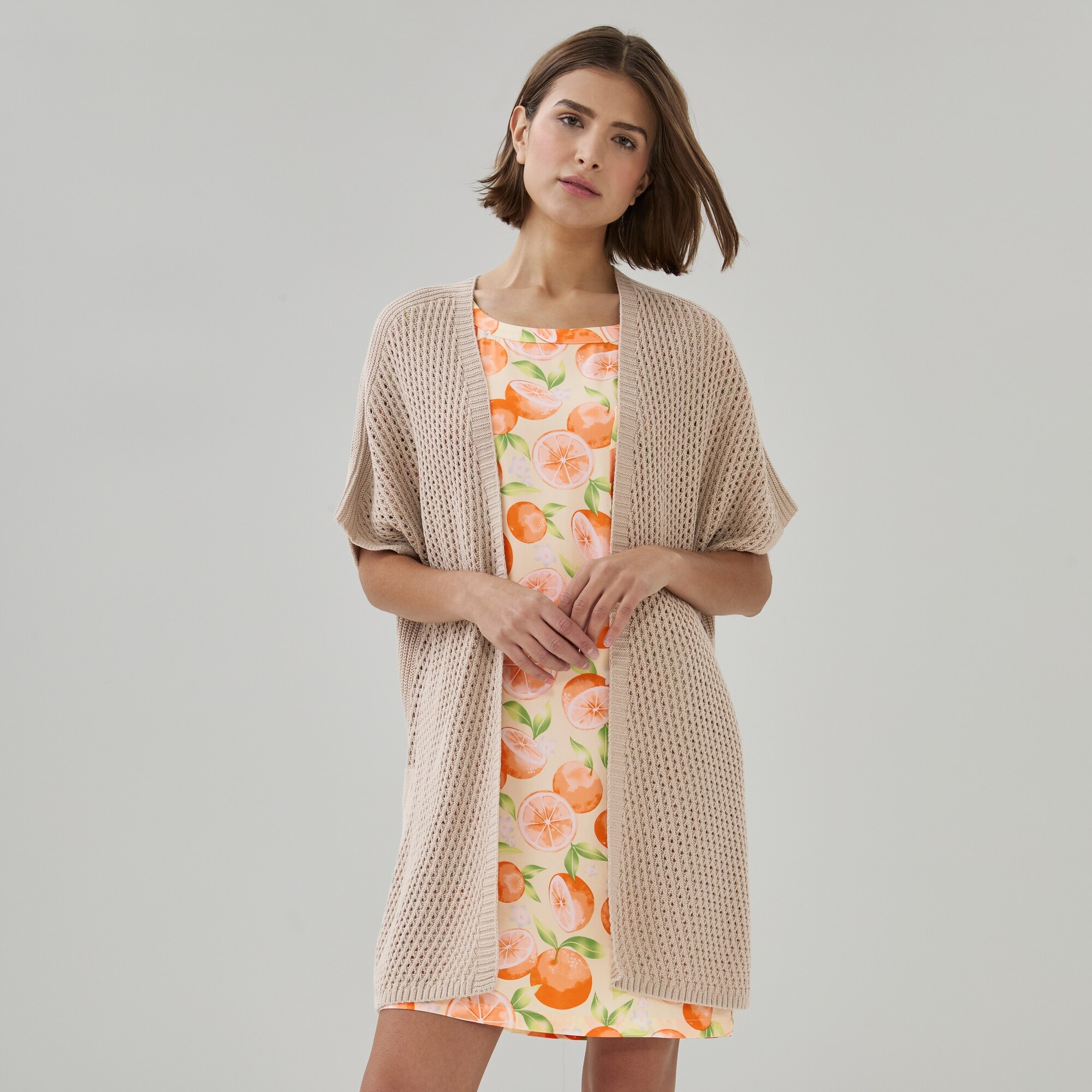 Cardigan de détente en pointelle