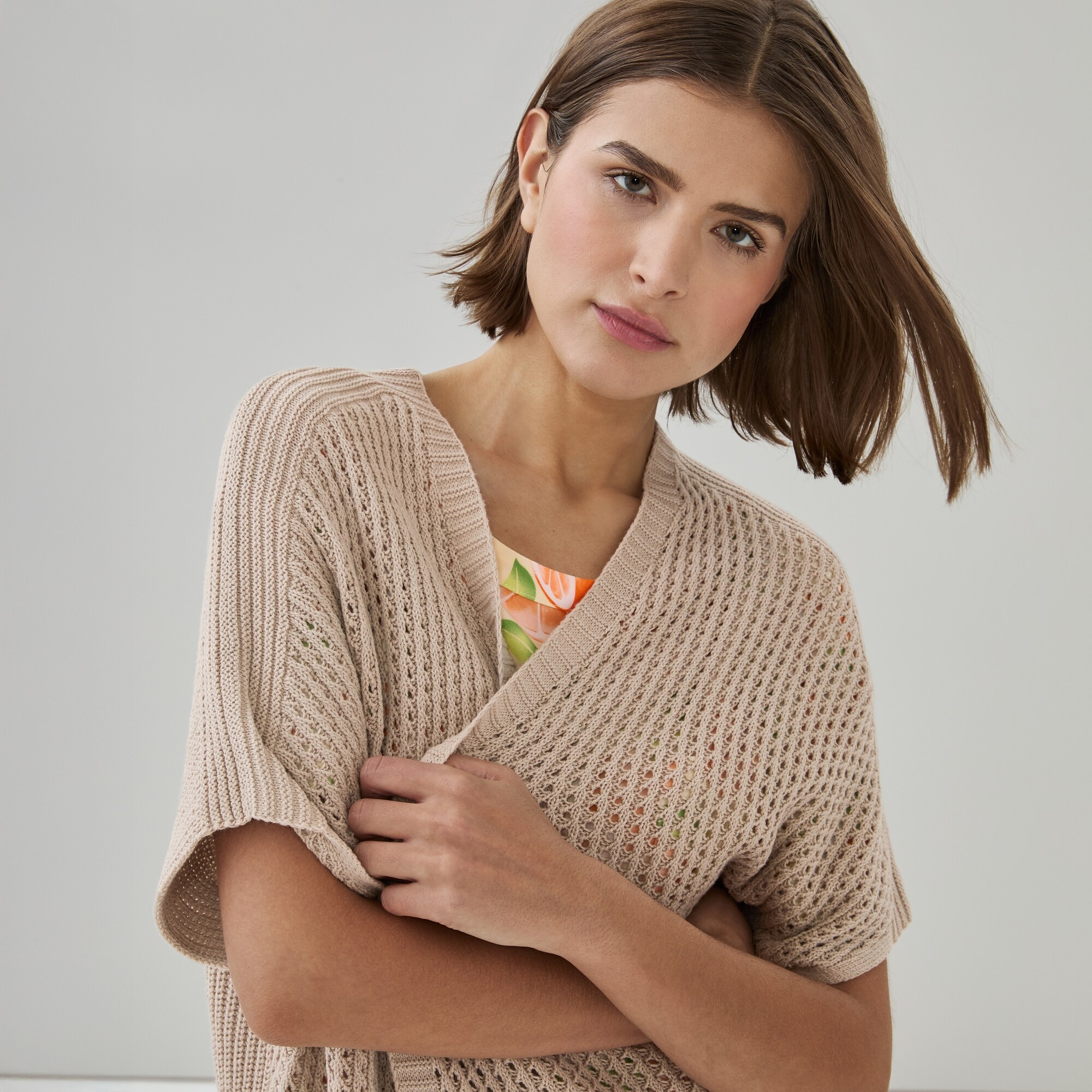 Cardigan de détente en pointelle