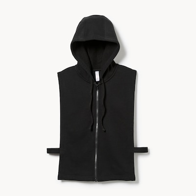 Fleece Hooded Dickie - Black