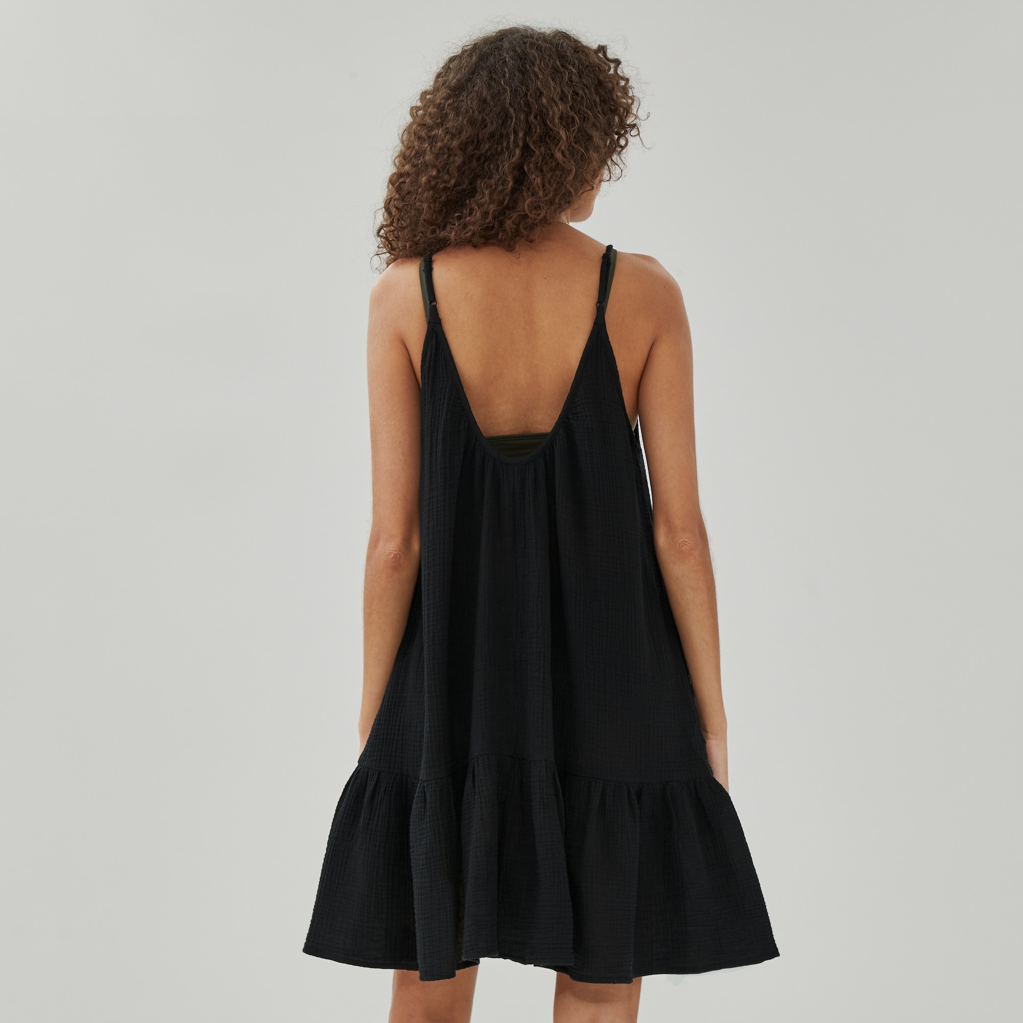 Woven Cover-Up Swing Dress