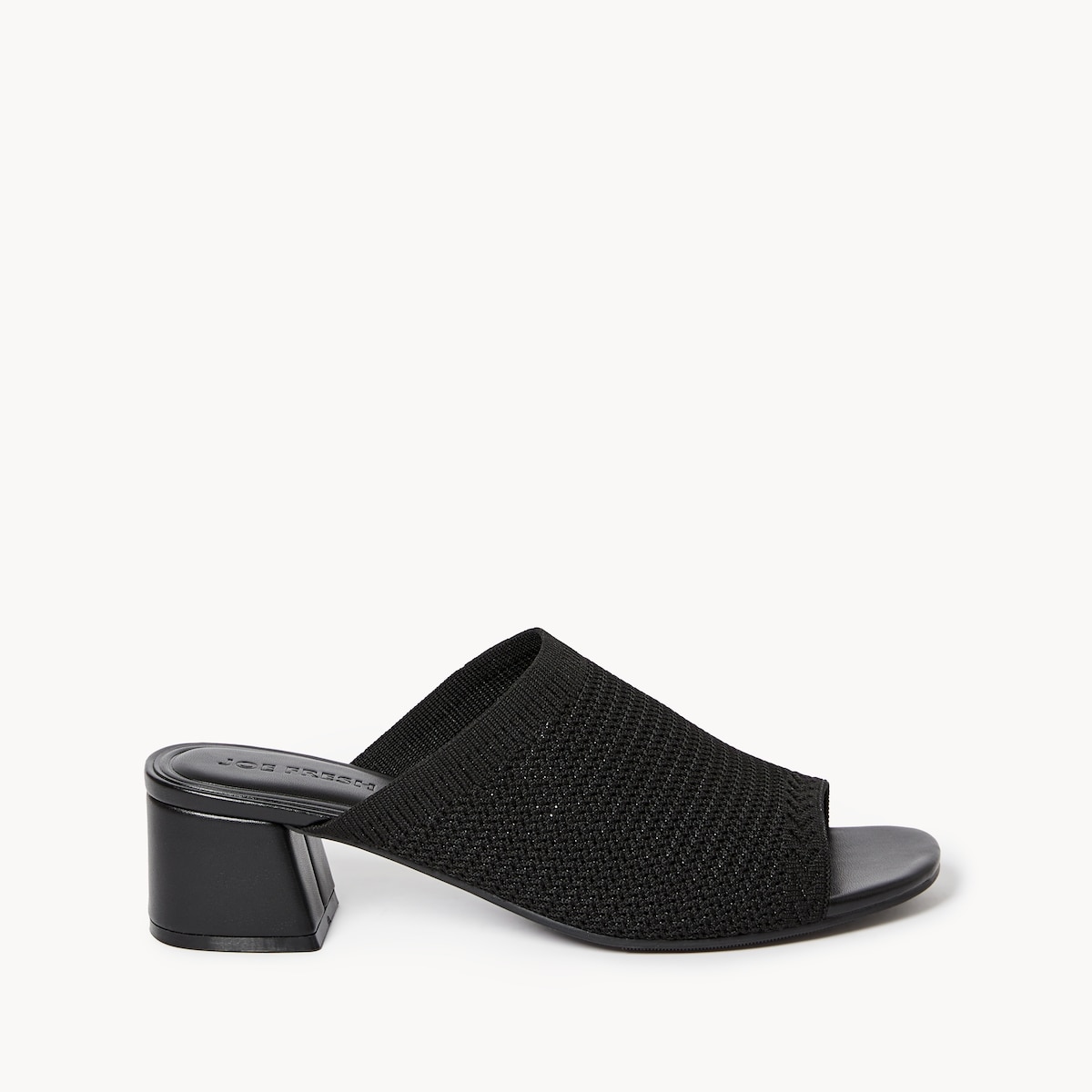 Knit Block Heels - Black