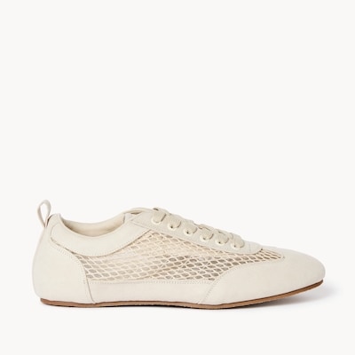 Open Knit Sneakers - Beige
