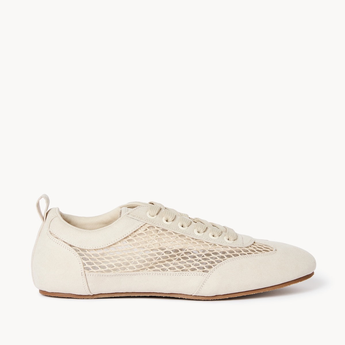 Espadrilles ouvertes en tricot - Beige