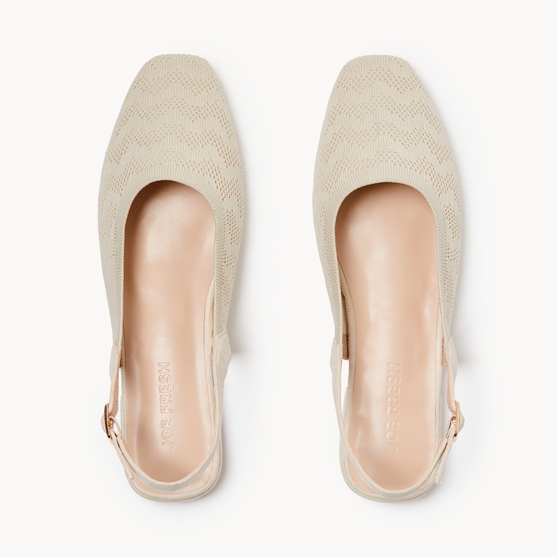 Knit Slingback Mules