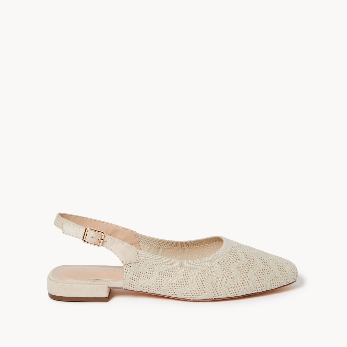 Mules  bride en tricot - Crme