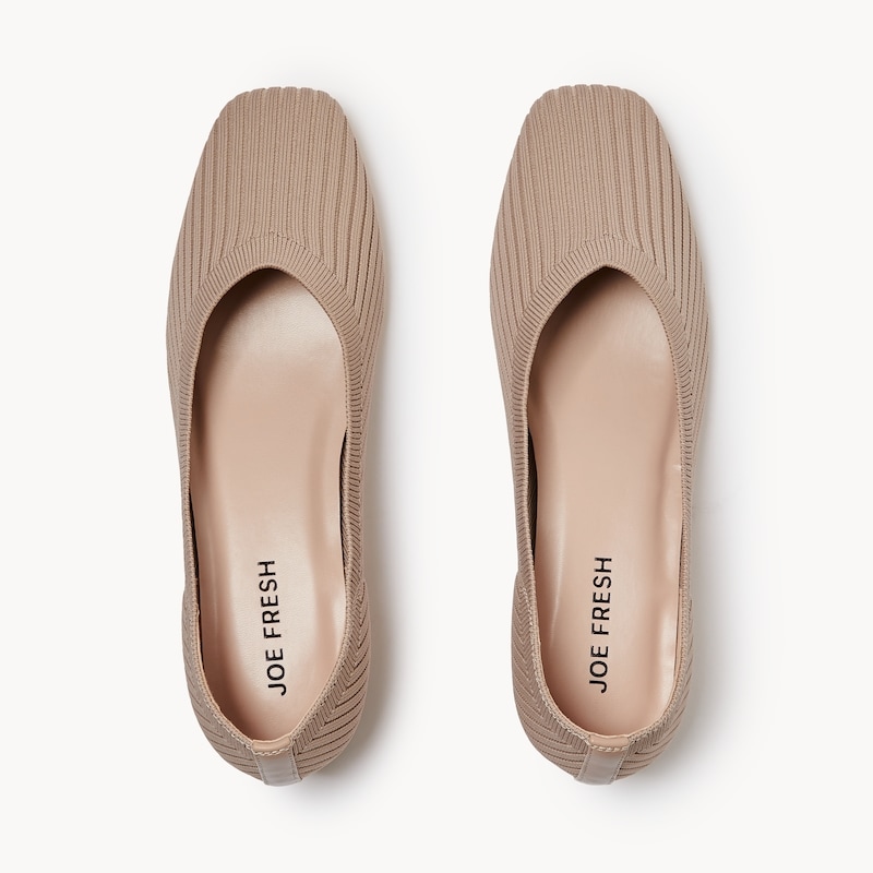 Knit Low Block Heels