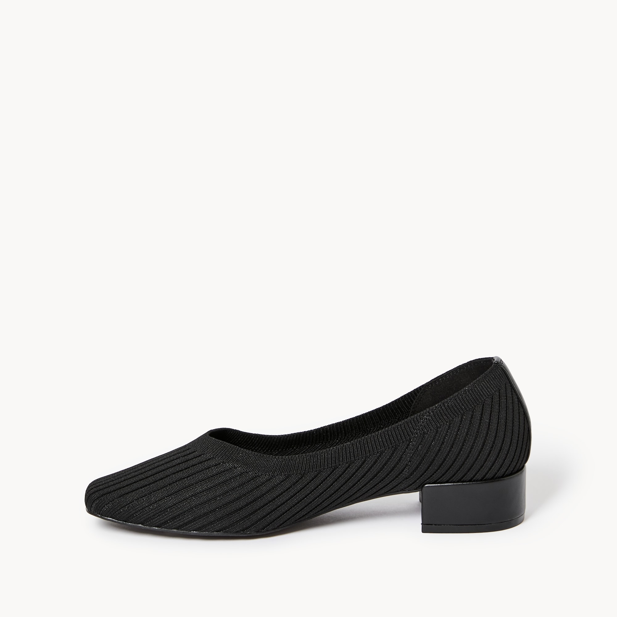Chaussures à talon moulé bas en tricot