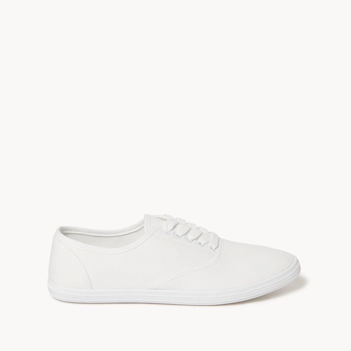 Lace-Up Sneakers - White