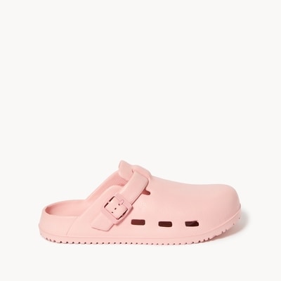 Buckle Strap Clogs - Pink