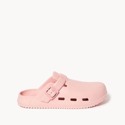 Buckle Strap Clogs - Pink