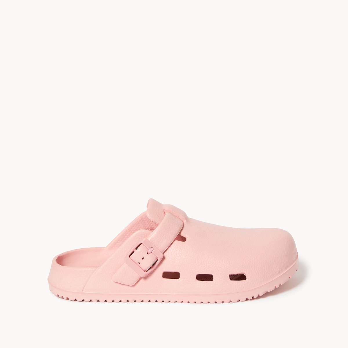 Buckle Strap Clogs - Pink