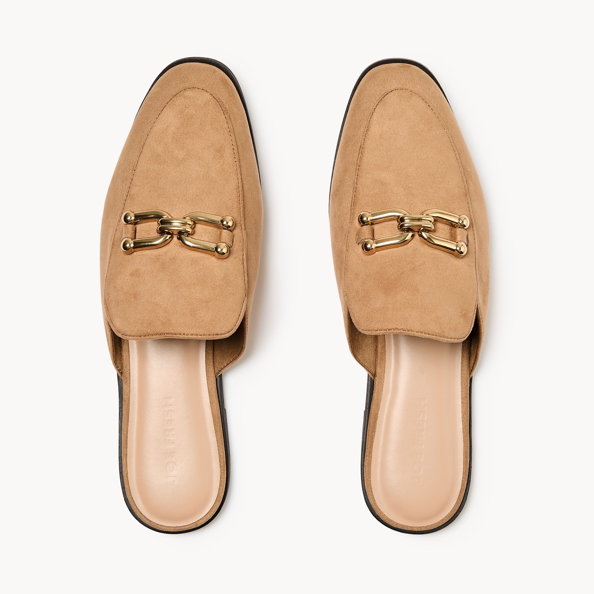 Dressy Mules in Camel from Joe Fresh