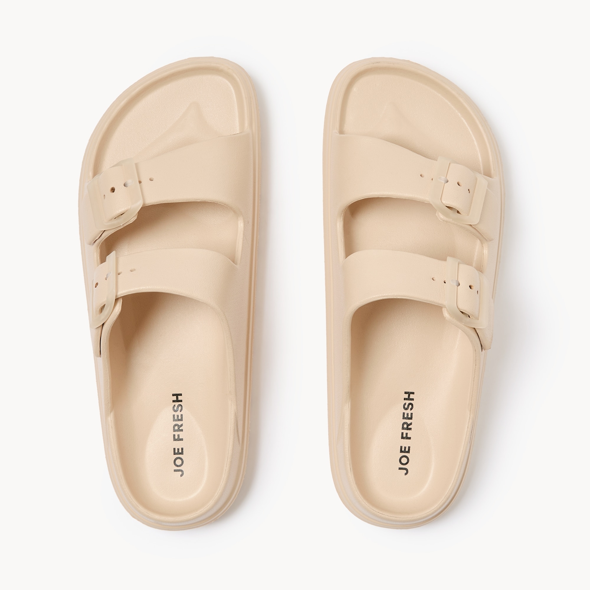 新品 CDLTOKYO Padded Platform Sandals Sサイズ Double Buckle Platform Sandals in Taupe from Joe Fresh