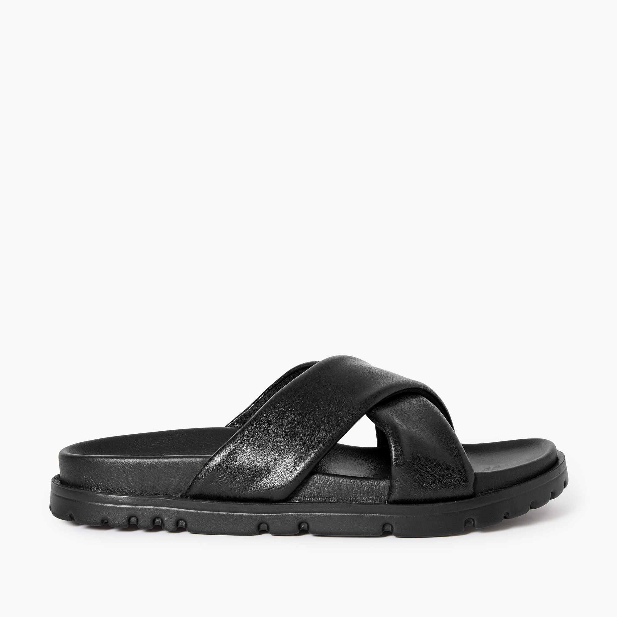 Faux Leather Crisscross Sandals in Black from Joe Fresh Faux Leather Crisscross Sandals in Black from Joe Fresh