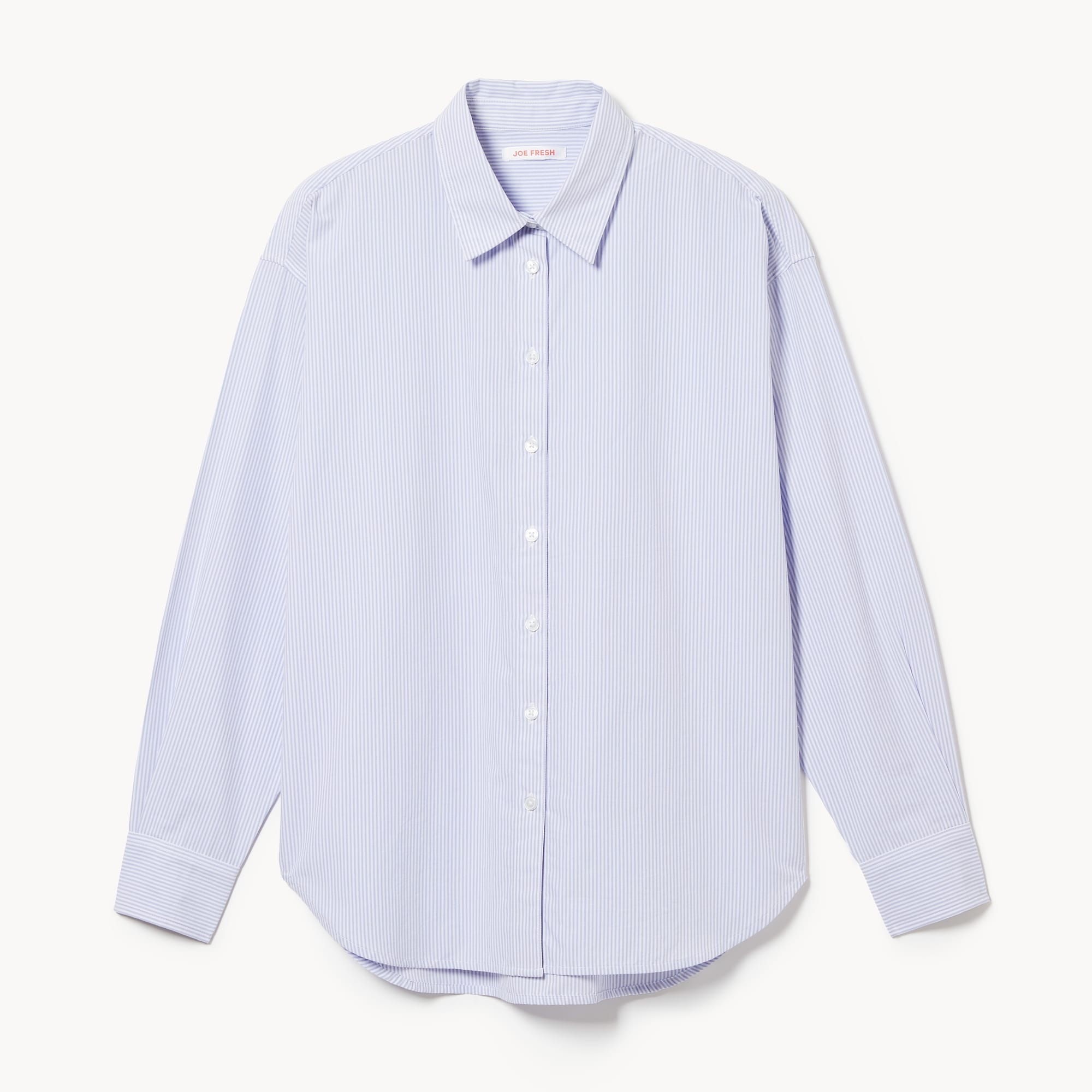 Striped Oversized Button-Up