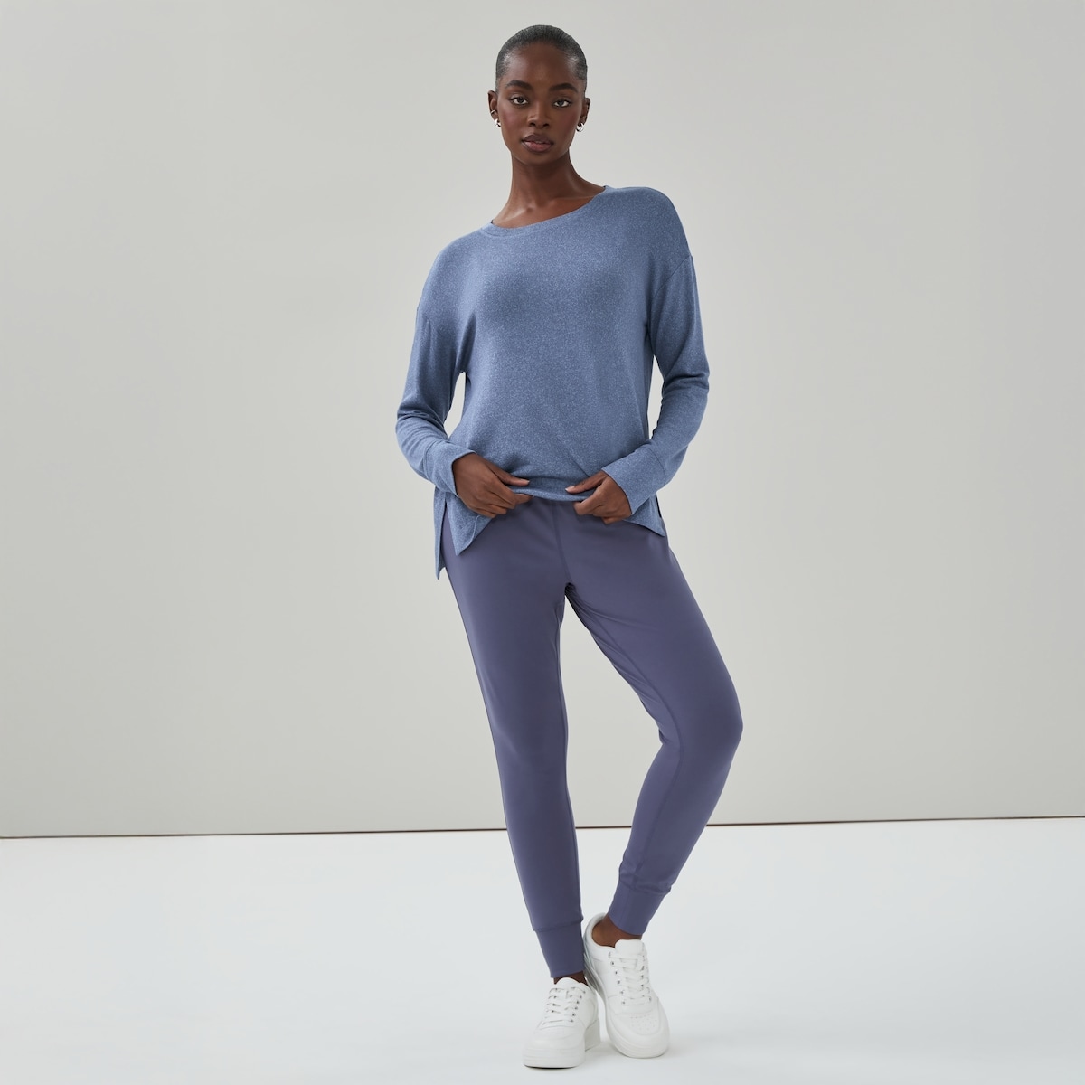 Hacci Lounge Sweatshirt - Blue Mix